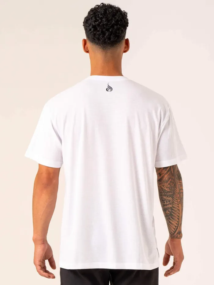 Ryderwear Emerge Oversized TShirt 8211 White Men TShirts