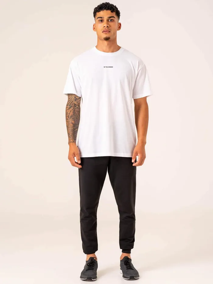 Ryderwear Emerge Oversized TShirt 8211 White Men TShirts