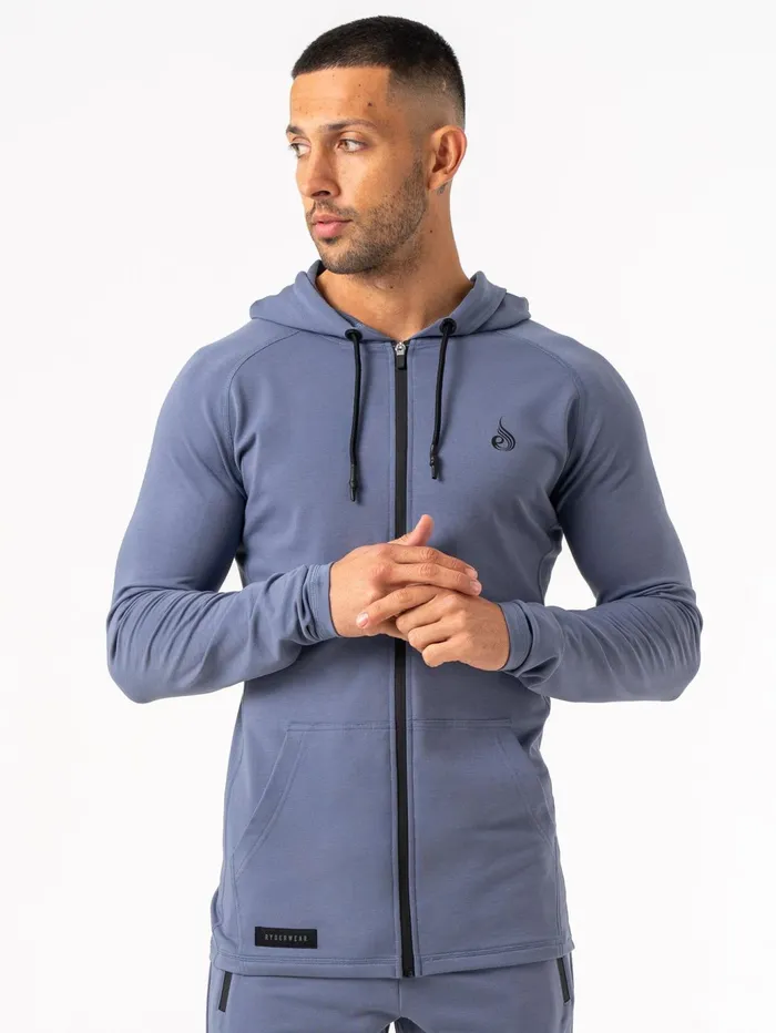 Ryderwear Endurance Zip Up Jacket 8211 Denim Blue Men Jackets