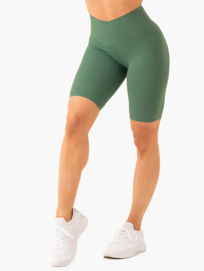 Ryderwear Extend Compression Bike Shorts 8211 Dark Green Women Gym Shorts