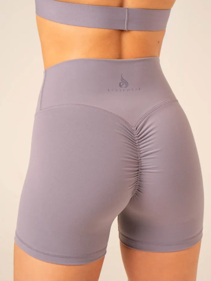 Ryderwear Extreme Scrunch Shorts 8211 Mauve Women Gym Shorts