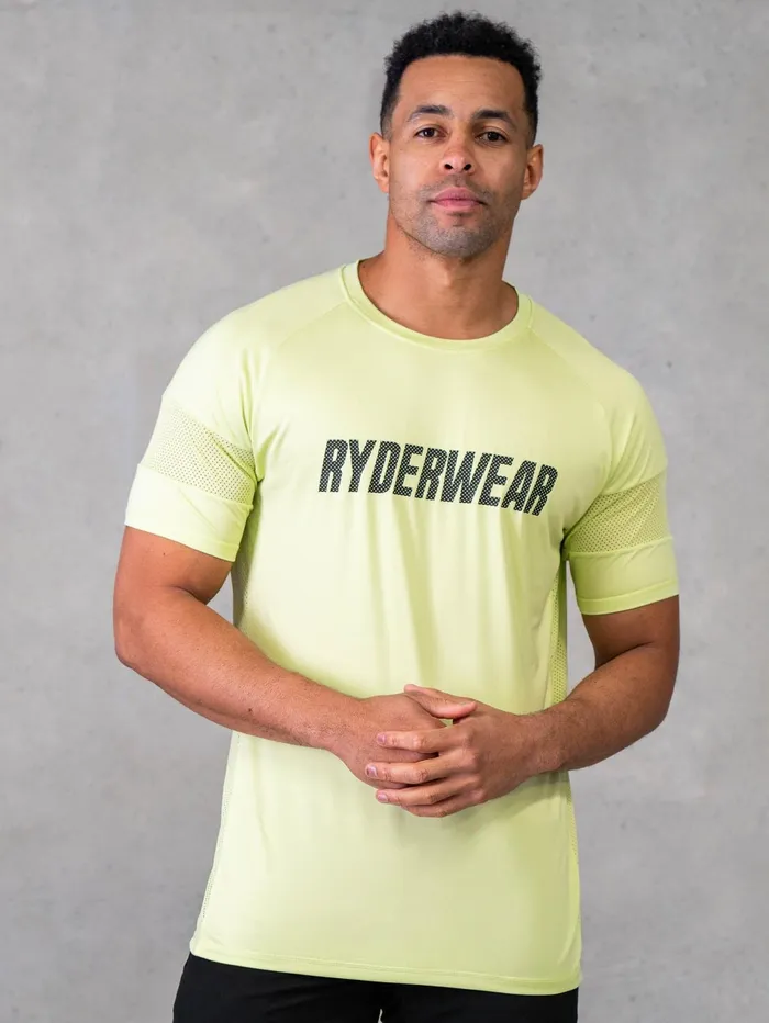 Ryderwear Flex Mesh TShirt 8211 Lime Men Tops