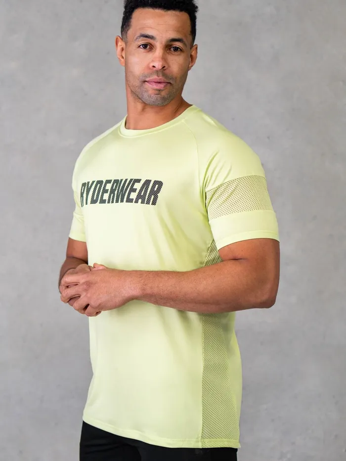 Ryderwear Flex Mesh TShirt 8211 Lime Men Tops