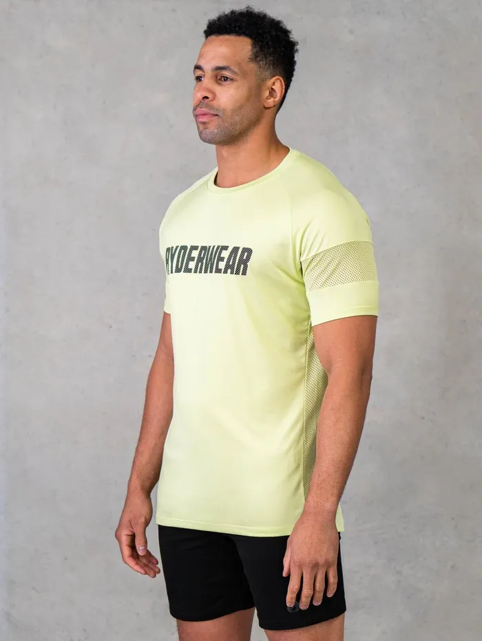 Ryderwear Flex Mesh TShirt 8211 Lime Men Tops