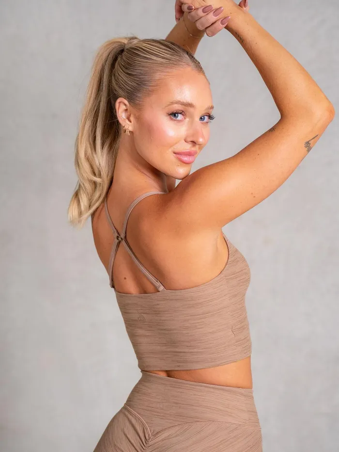Ryderwear Icon Tank Bra 8211 Mocha Marl Women Tops