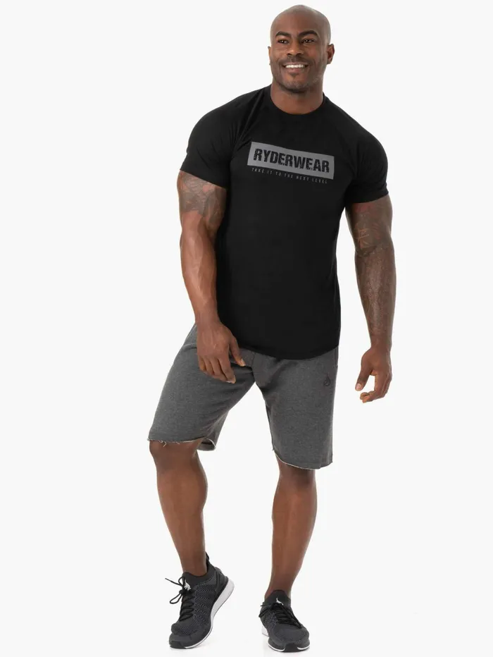 Ryderwear Iron Track Shorts 8211 Charcoal Marl Men Gym Shorts