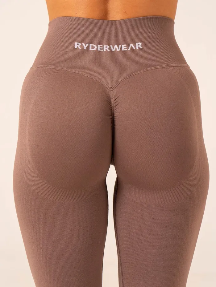 Ryderwear Lift BBL Scrunch Seamless Leggings 8211 Deep Taupe Women Leggings