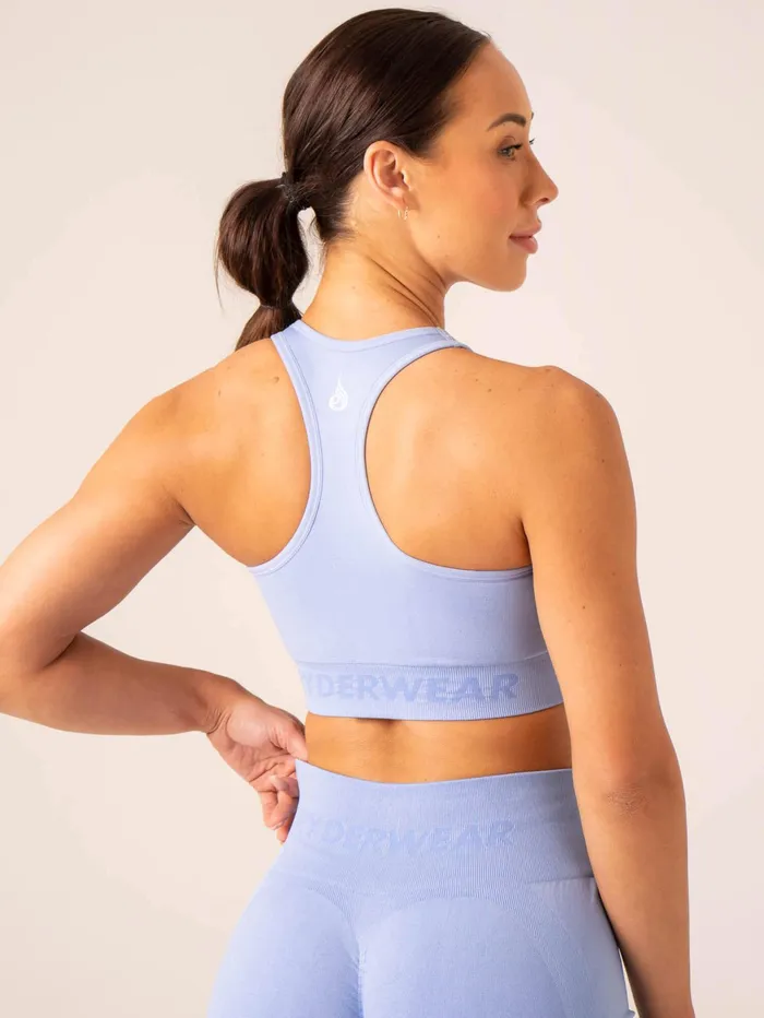 Ryderwear Lift Seamless High Neck Sports Bra 8211 Cornflower Blue Women Sports Bras