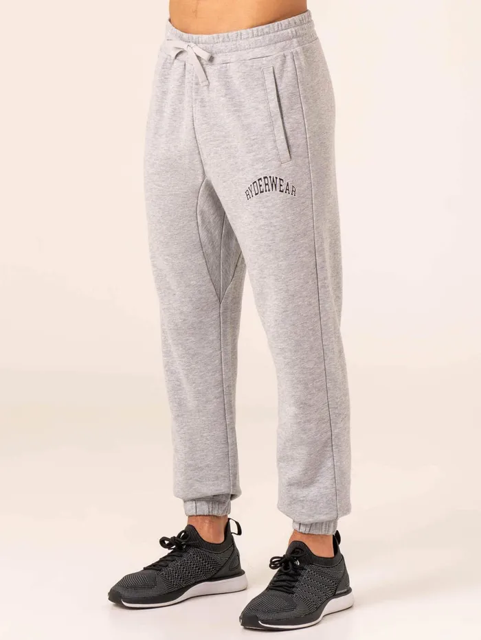 Ryderwear Men039s Collegiate Track Pant 8211 Grey Marl Men Gym Pants