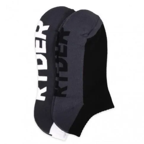 Ryderwear Mens Socks 2 Pack 8211 BlackGrey and WhiteGrey Women Socks