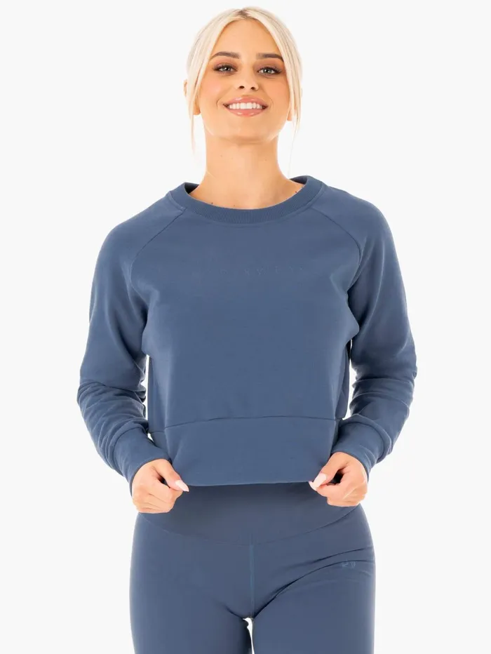 Ryderwear Motion Sweater 8211 Steel Blue Women Jackets and Sweaters