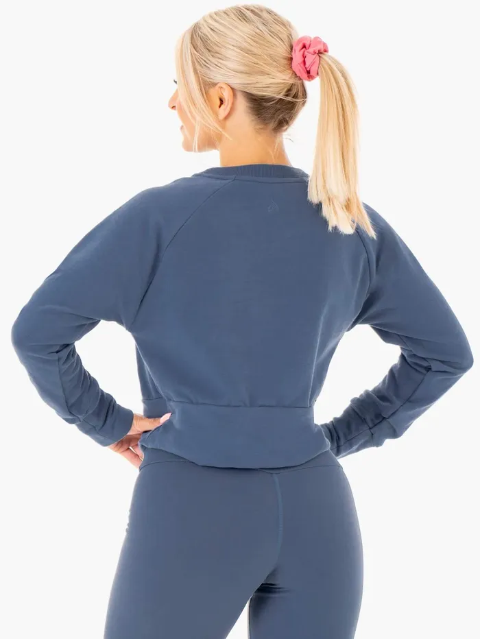 Ryderwear Motion Sweater 8211 Steel Blue Women Jackets and Sweaters