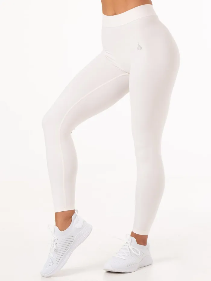 Ryderwear NKD V Scrunch Leggings 8211 Ivory Women Leggings