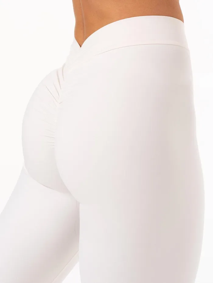 Ryderwear NKD V Scrunch Leggings 8211 Ivory Women Leggings