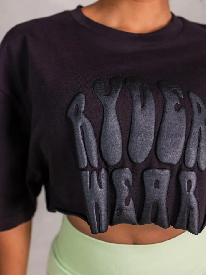 Ryderwear NRG TShirt 8211 Faded Black Women TShirts