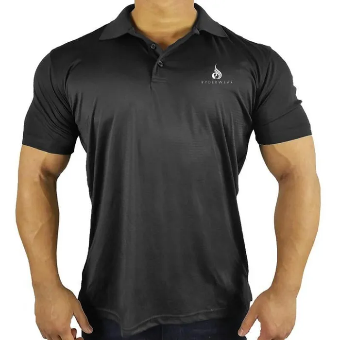 Ryderwear Polo Tee Black Men TShirts