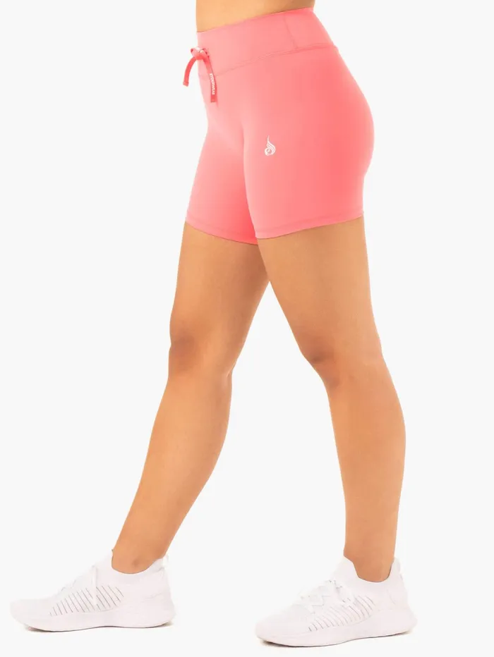 Ryderwear Replay High Waisted Shorts 8211 Coral Women Gym Shorts
