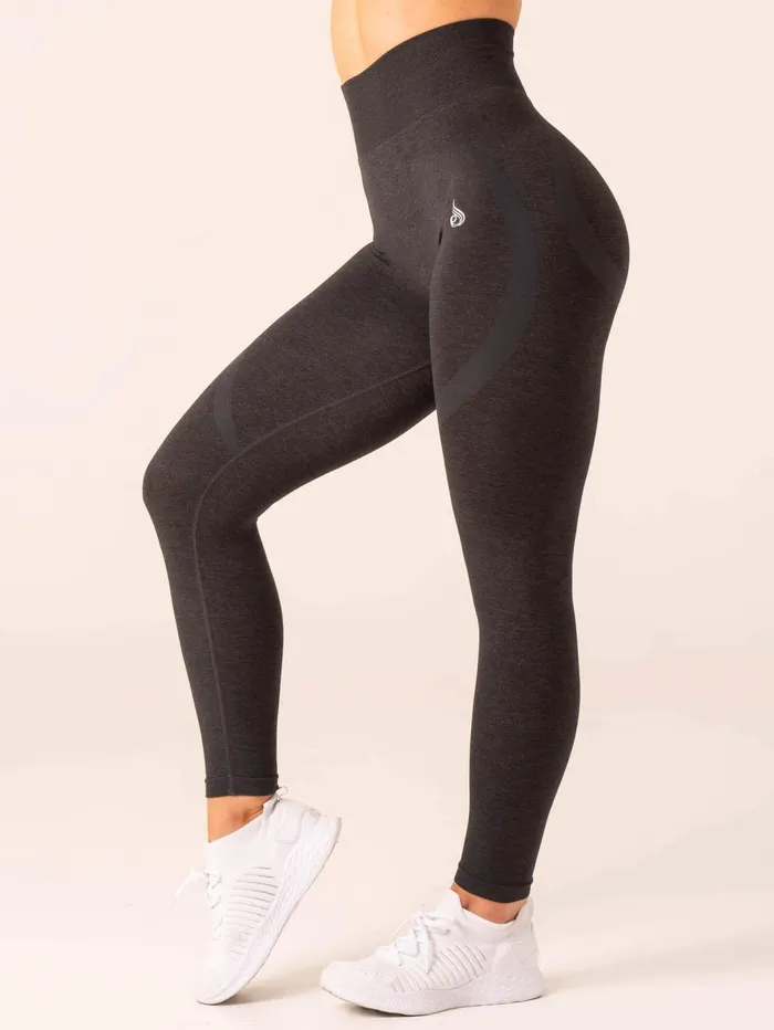 Ryderwear Sculpt Seamless Leggings 8211 Black Marl Women Leggings