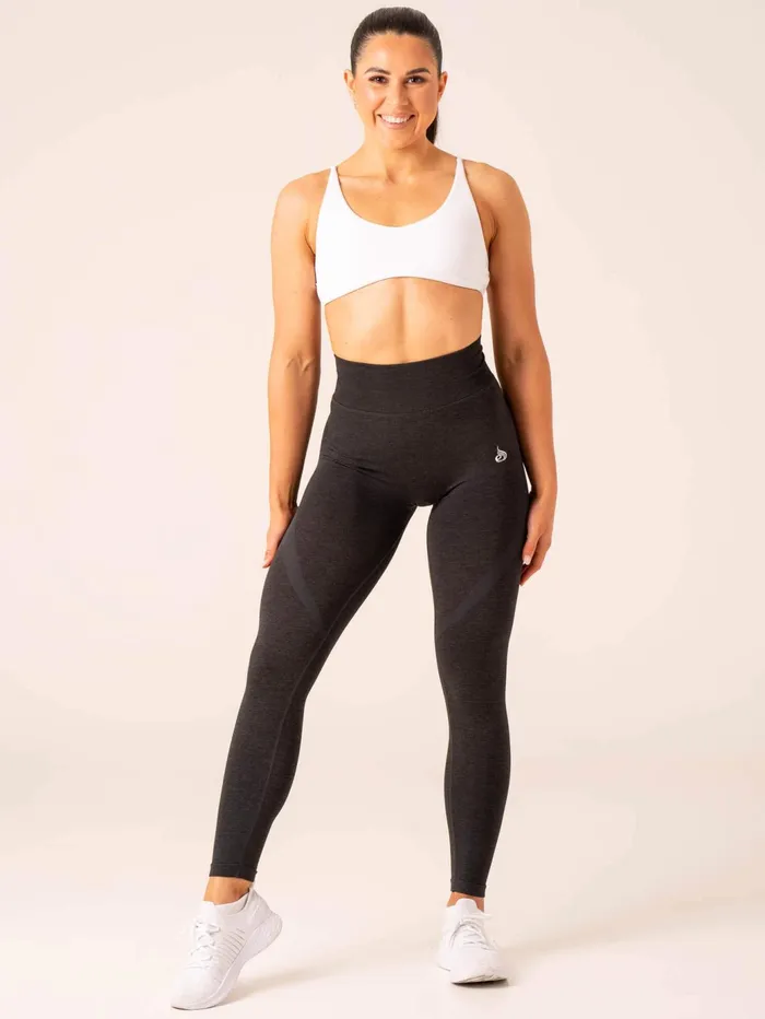 Ryderwear Sculpt Seamless Leggings 8211 Black Marl Women Leggings