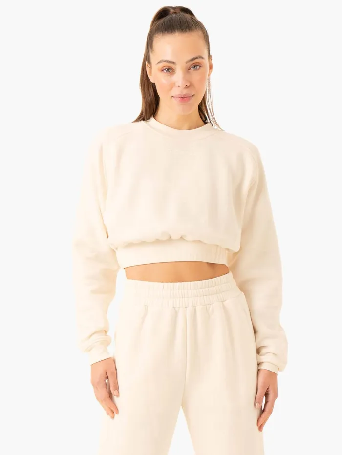 Ryderwear Sideline Sweater 8211 Vanilla Women Jackets and Sweaters