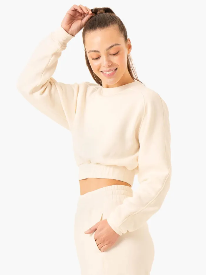 Ryderwear Sideline Sweater 8211 Vanilla Women Jackets and Sweaters