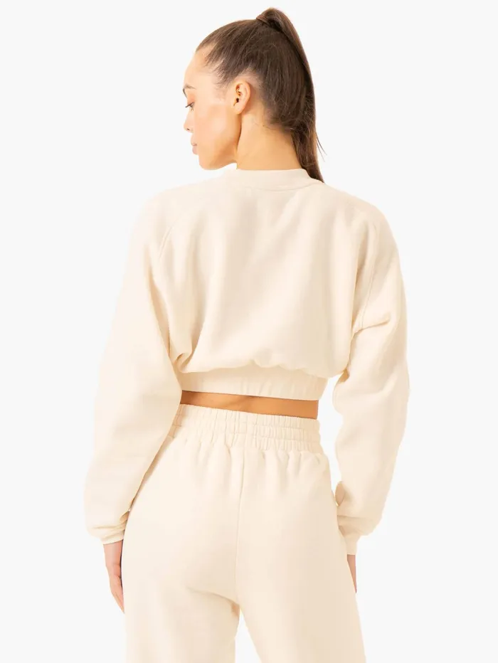 Ryderwear Sideline Sweater 8211 Vanilla Women Jackets and Sweaters