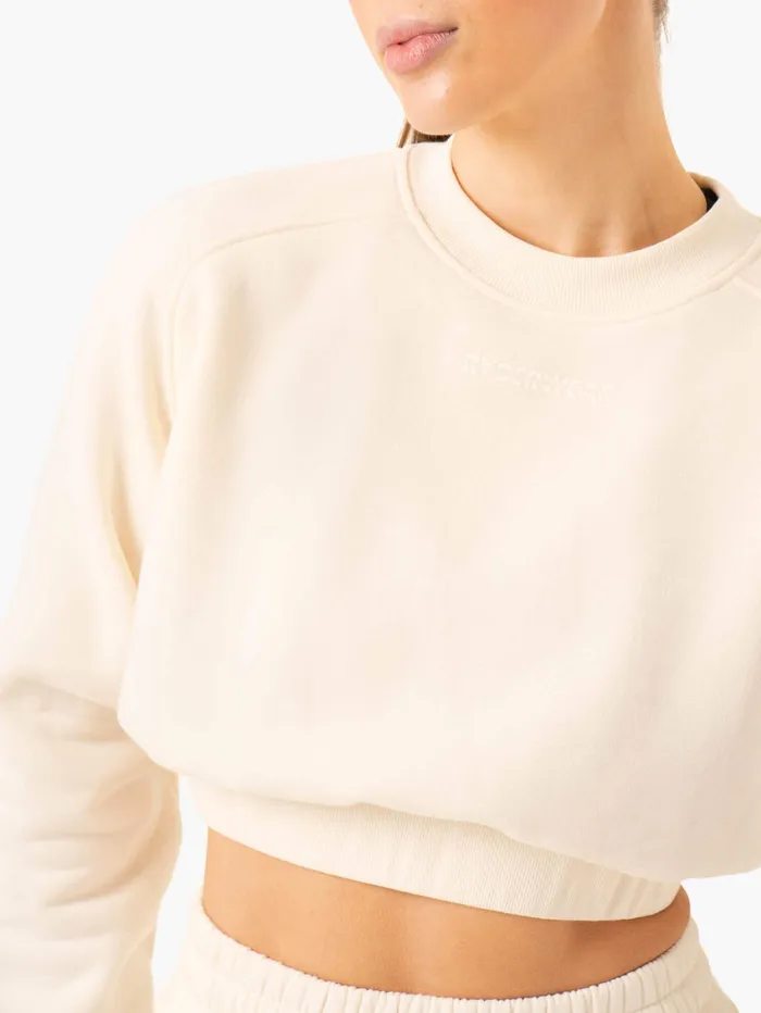 Ryderwear Sideline Sweater 8211 Vanilla Women Jackets and Sweaters