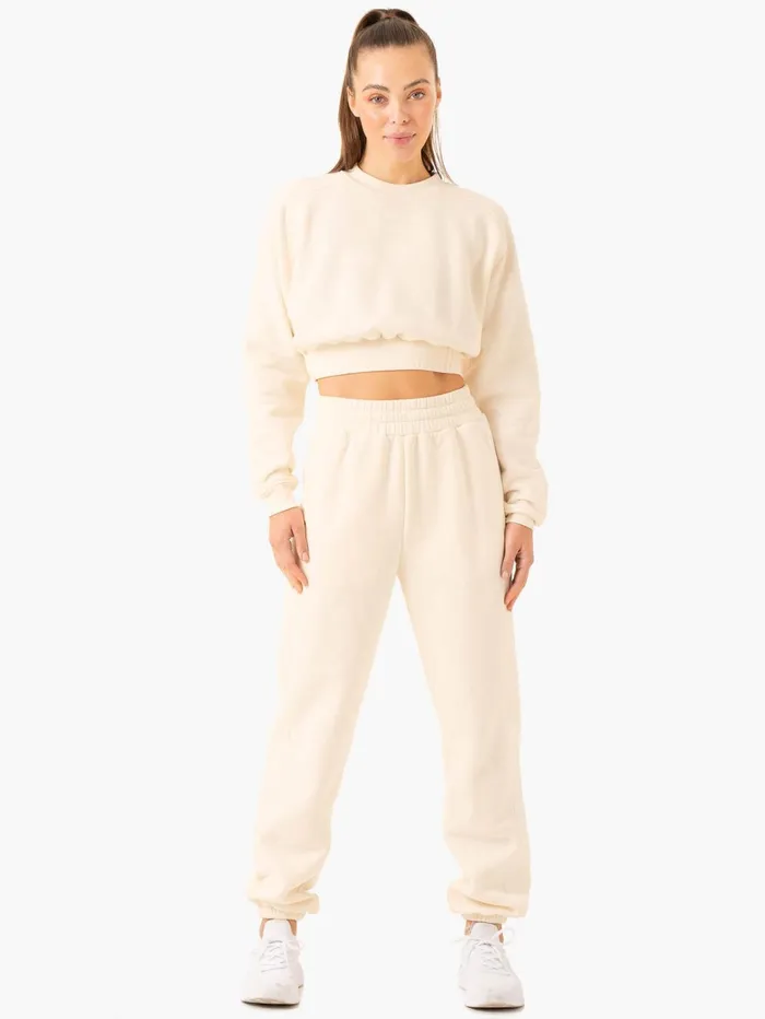 Ryderwear Sideline Sweater 8211 Vanilla Women Jackets and Sweaters