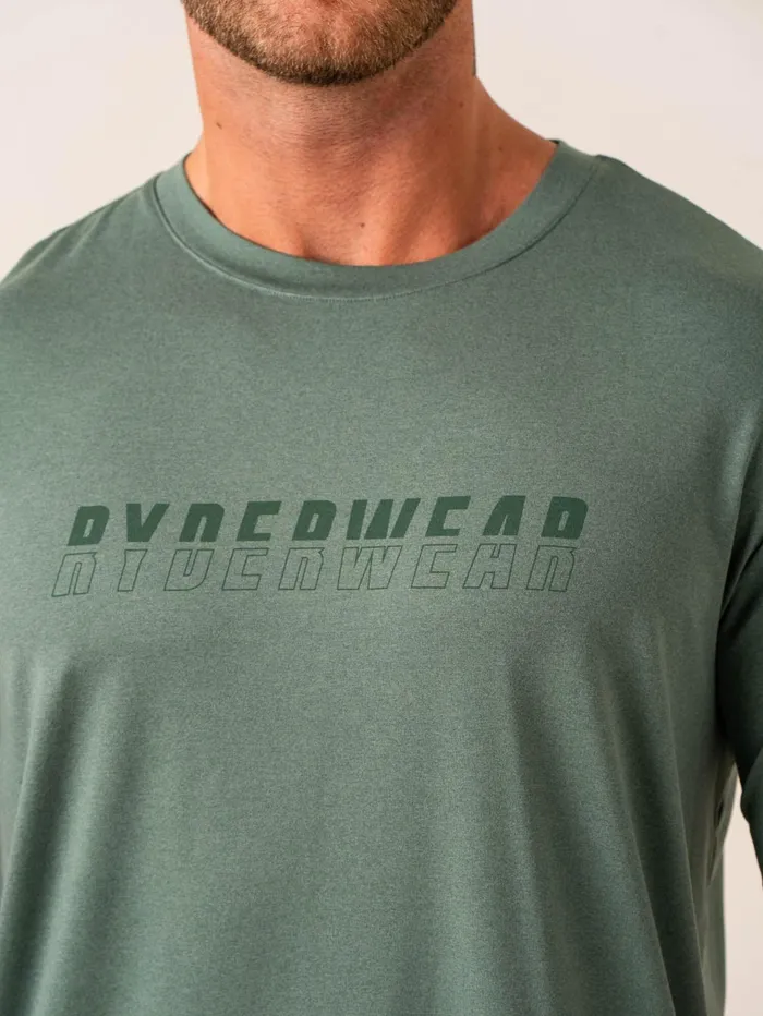 Ryderwear Soft Tech TShirt 8211 Fern Green Marl Men Tops