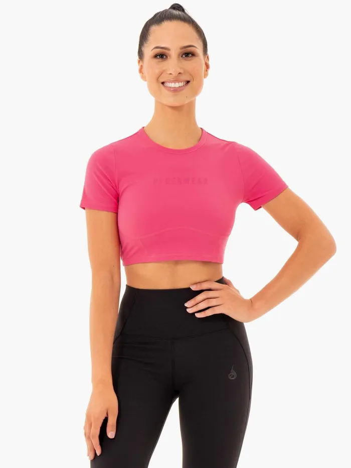 Ryderwear Sola Fitted TShirt 8211 Pink Women TShirts