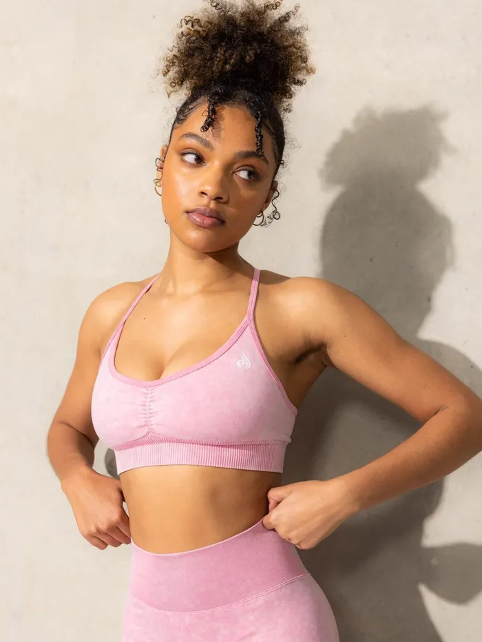 Ryderwear Stonewash Seamless Sports Bra 8211 Pink Stonewash Women Sports Bras