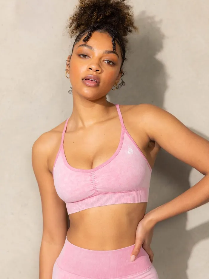 Ryderwear Stonewash Seamless Sports Bra 8211 Pink Stonewash Women Sports Bras