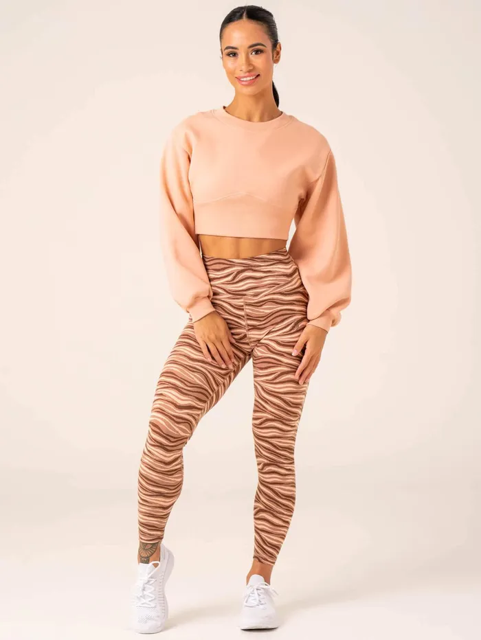 Ryderwear Unstoppable Sweater 8211 Peach Women Jackets and Sweaters