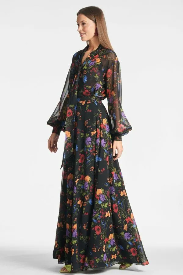 Sachin and Babi Juno Skirt 8211 Noir Wildflower Noir Wildflower Women Matching Sets