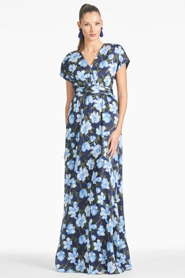 Sachin and Babi Leah Gown 8211 Ocean Blue Magnolia Ocean Blue Magnolia Women Plus Sizes