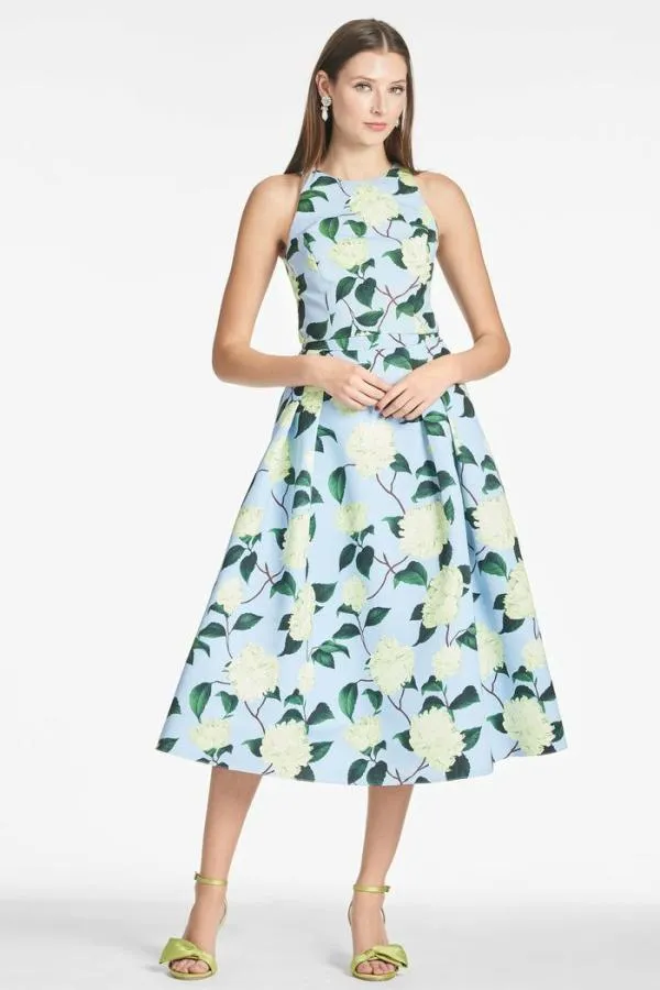 Sachin and Babi Lydia Skirt 8211 Sky Citrine Peonies Sky Citrine Peonies Women Matching Sets