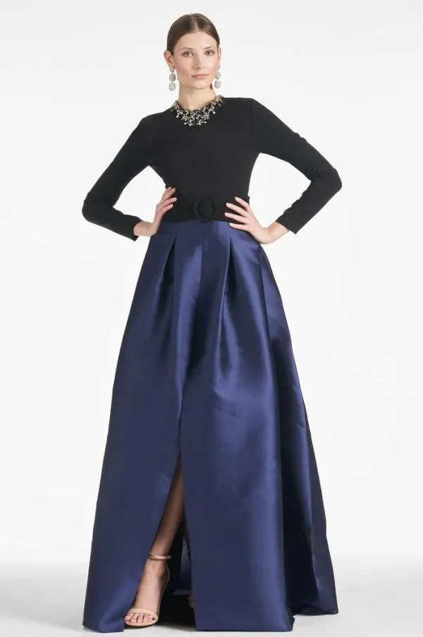 Sachin and Babi Victoria Gown 8211 BlackNavy Blacknavy Women Plus Sizes
