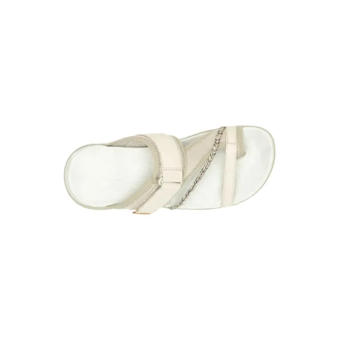 Sandals Women Merrell Terran 4 Post Wrap Wide Width Silver