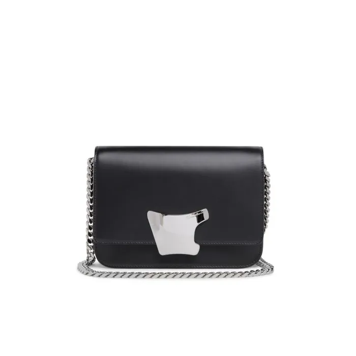 Santoni Bags Women Black Leather Crossbody Bag