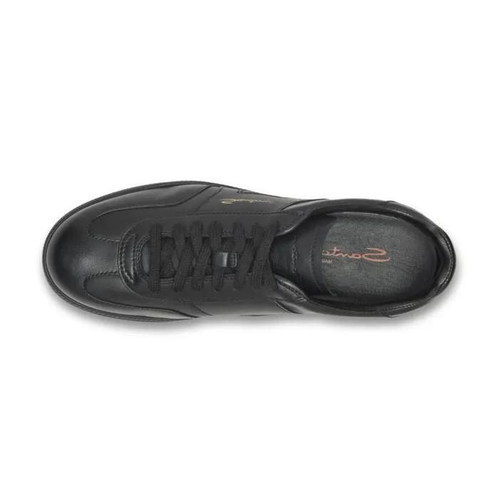 Santoni Sneakers Men Black Leather Dbs Oly Sneaker