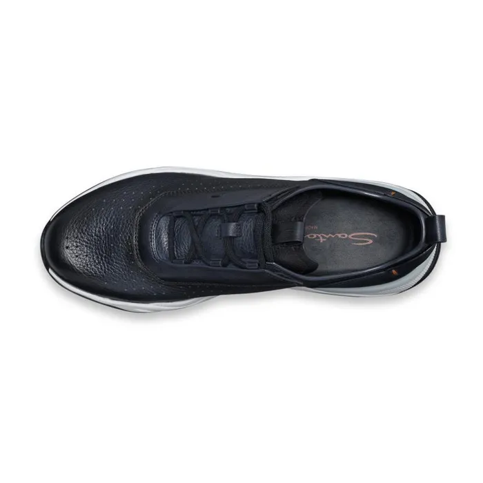 Santoni Sneakers Men Blue Leather Sneaker