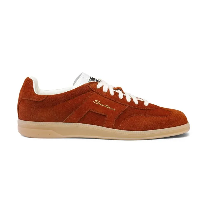 Santoni Sneakers Men Brown Suede Dbs Oly Sneaker