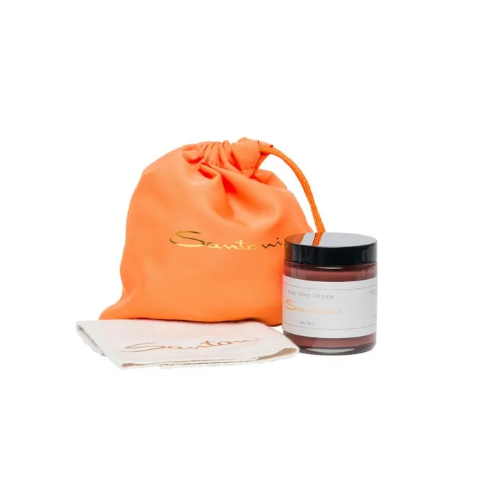 Santoni Travel Kit MenWomen Shoe Care Kit With Cream And Polishing Cloth