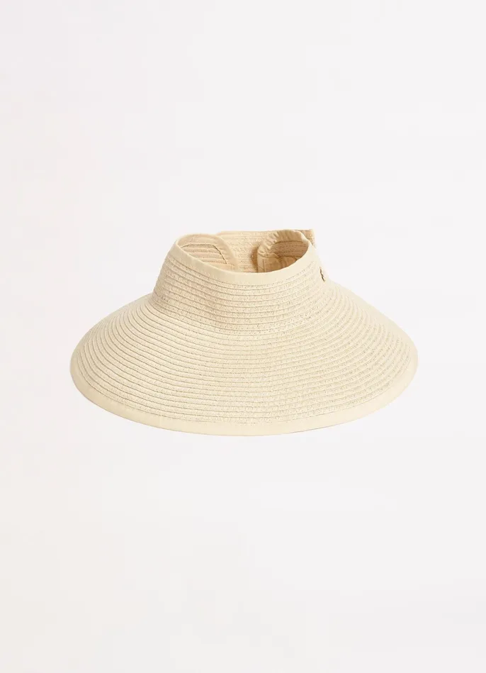 Seafolly Sahara Roll Up Visor 8211 Natural Women Beach Hats Seafolly Sahara Roll Up Visor 8211 Natural Women Beach Hats