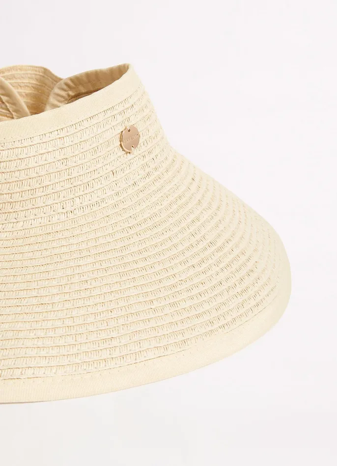 Seafolly Sahara Roll Up Visor 8211 Natural Women Beach Hats Seafolly Sahara Roll Up Visor 8211 Natural Women Beach Hats