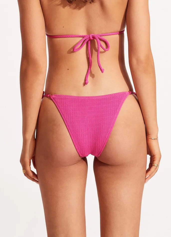 Seafolly Sea Dive Tie Side Rio Pant 8211 Fuchsia Rose Women Tie Side