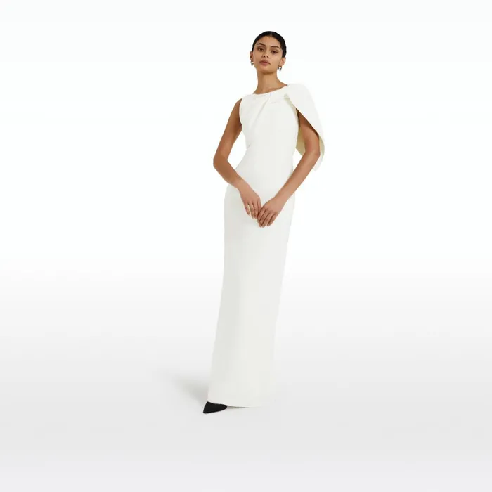 Serendipity Ivory Long Dress Women Safiyaa Dresses