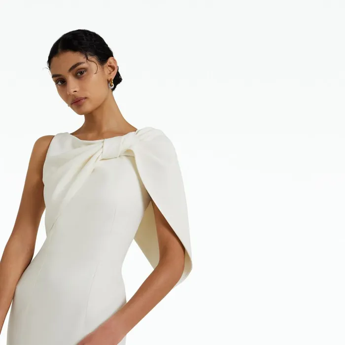 Serendipity Ivory Long Dress Women Safiyaa Dresses