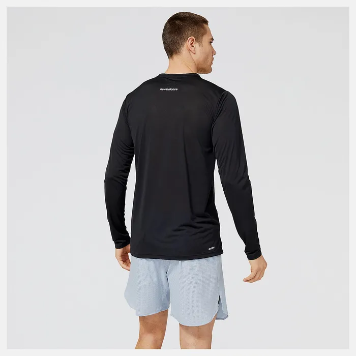 Shirts Men Newbalance Accelerate Long Sleeve Black Shirts Men Newbalance Accelerate Long Sleeve Black