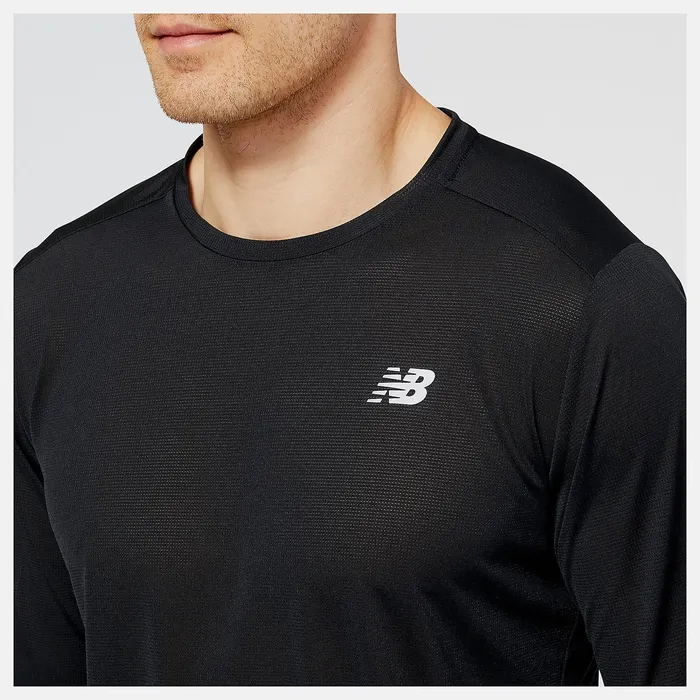 Shirts Men Newbalance Accelerate Long Sleeve Black Shirts Men Newbalance Accelerate Long Sleeve Black